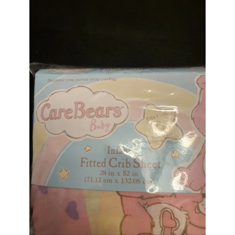 Vintage Care Bears Fitted Crib Sheet New In Pack 2006 American Greetings